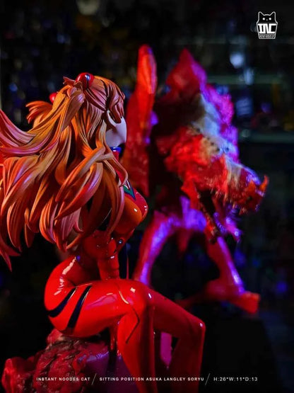 Neo Genesis Evangelion Instant Noodles Cat Studio Soryu Asuka Langley Resin Statue