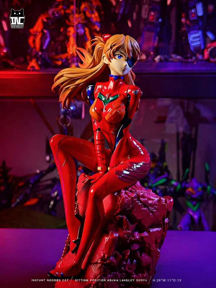 Neo Genesis Evangelion Instant Noodles Cat Studio Soryu Asuka Langley Resin Statue