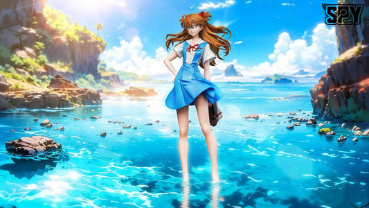 Neo Genesis Evangelion SPY Studio Soryu Asuka Langley School Uniform Resin Statue