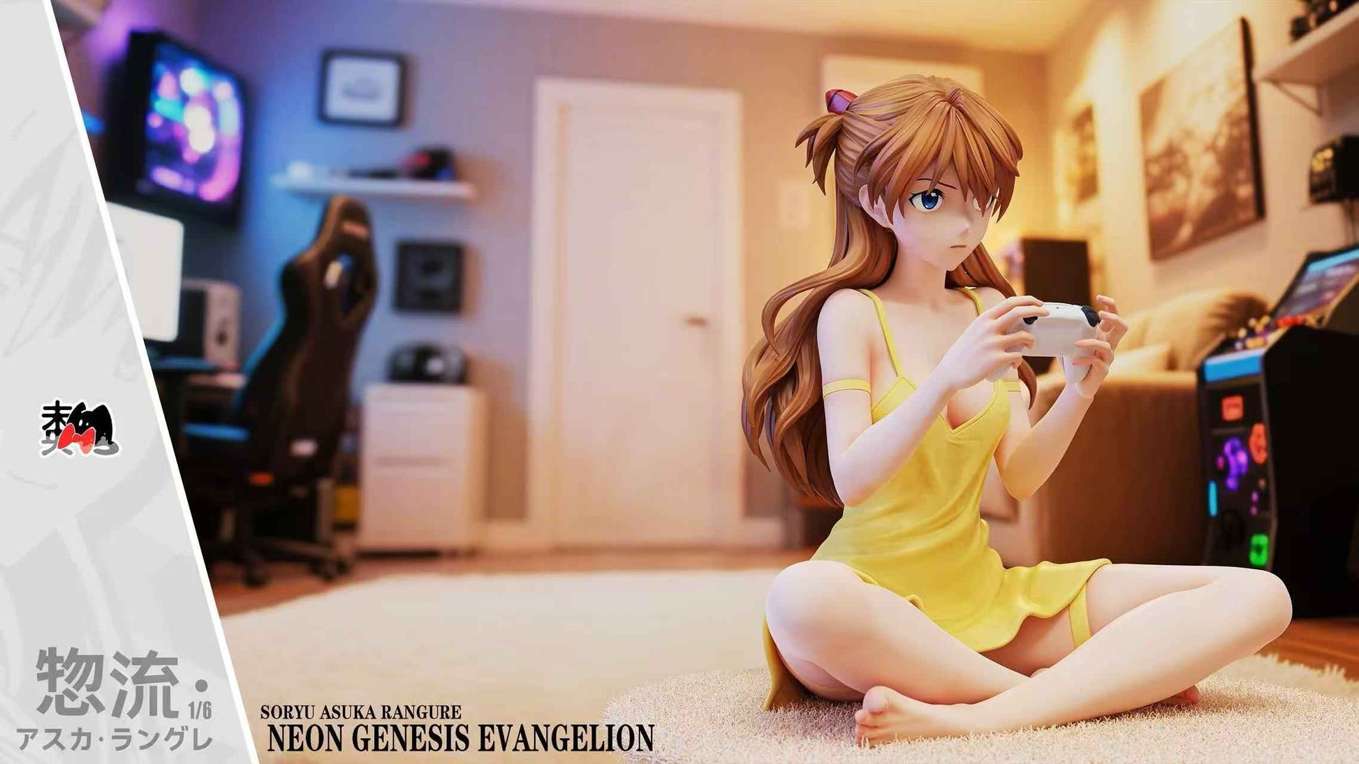 Neo Genesis Evangelion Wei Yang Studio Soryu Asuka Langley Game Console 1/6 Resin Statue