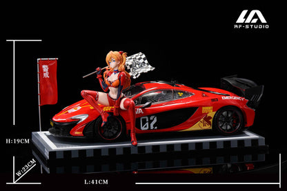 Neon Genesis Evangelion AF Studio Soryu Asuka Langley McLaren Sports Car 1/6 Resin Stautue
