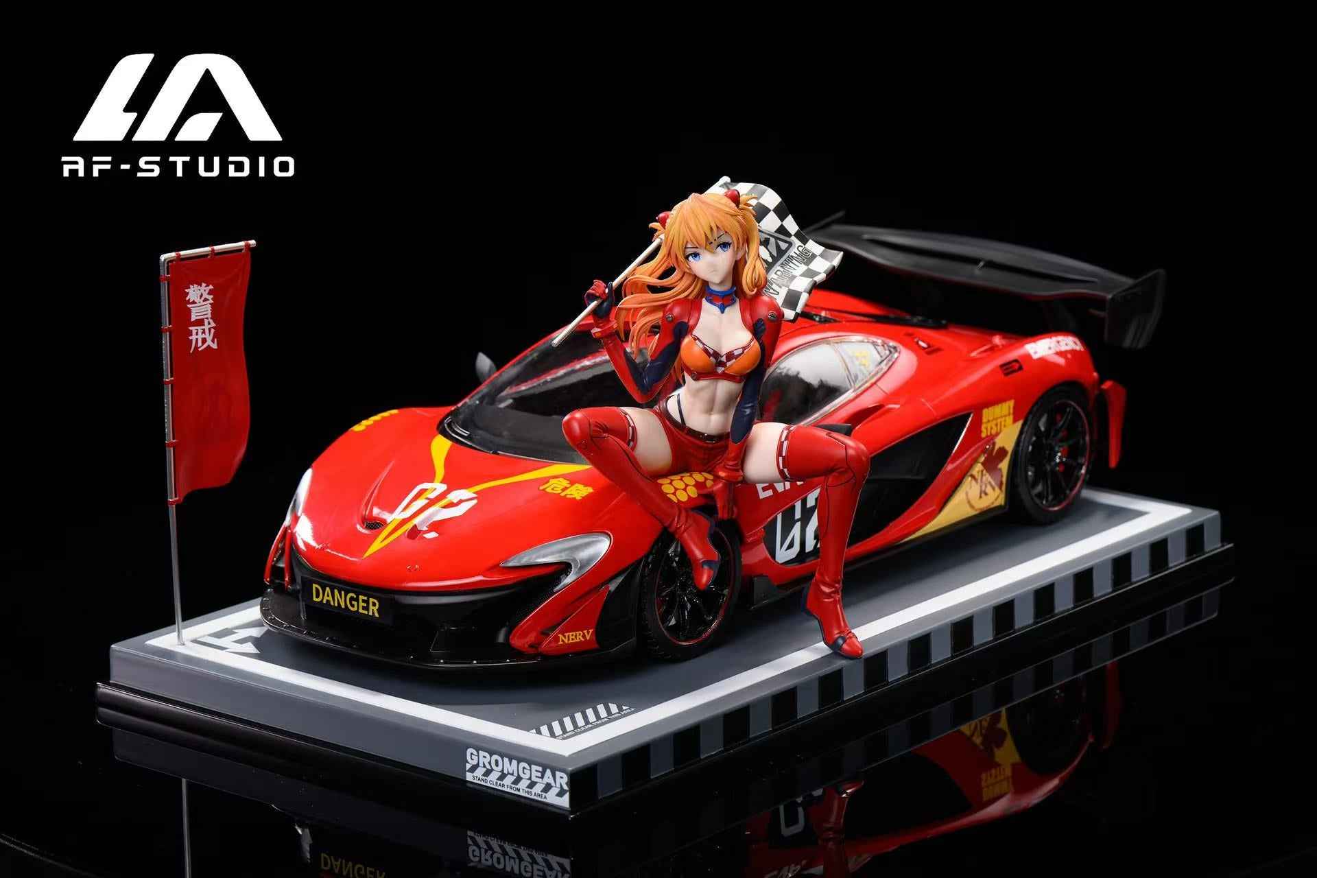 Neon Genesis Evangelion AF Studio Soryu Asuka Langley McLaren Sports Car 1/6 Resin Stautue