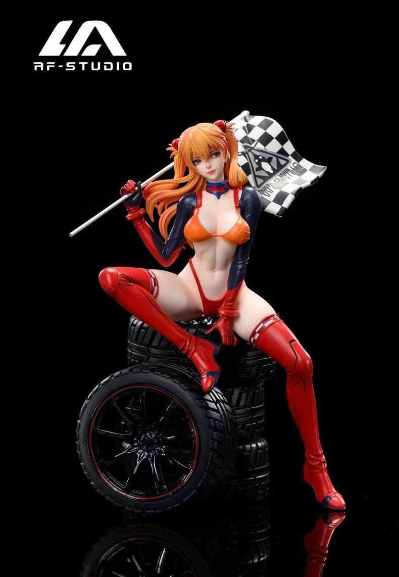 Neon Genesis Evangelion AF Studio Soryu Asuka Langley Sitting on Tire 1/6 Resin Statue