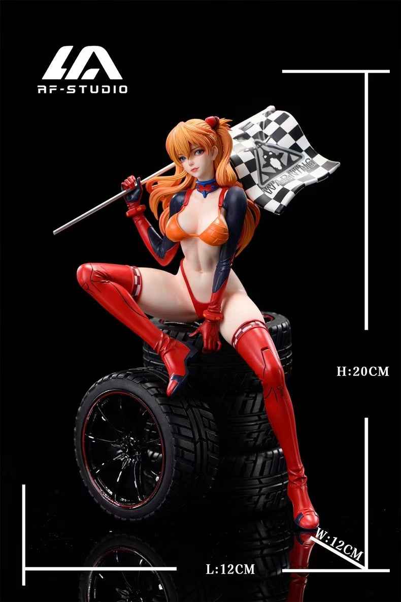 Neon Genesis Evangelion AF Studio Soryu Asuka Langley Sitting on Tire 1/6 Resin Statue