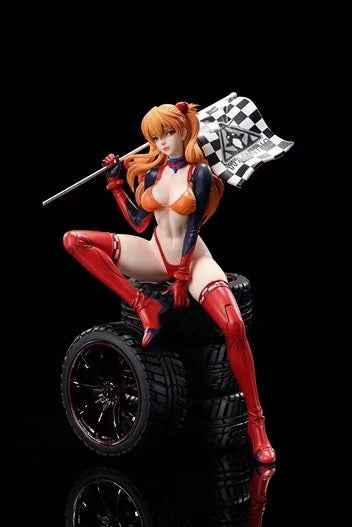 Neon Genesis Evangelion AF Studio Soryu Asuka Langley Sitting on Tire 1/6 Resin Statue