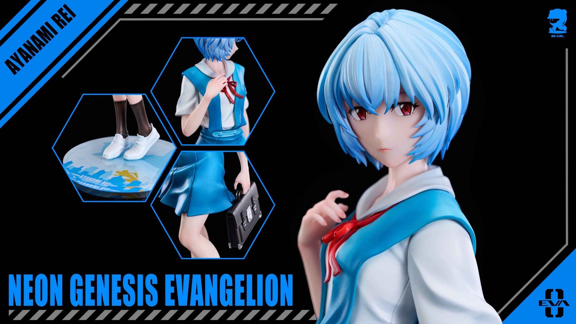 Neon Genesis Evangelion BB Girl Studio Rei Ayanami Resin Statue