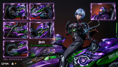 Neon Genesis Evangelion DT Studio Sci-Fi Motorcycle Ayanami Rei Resin Statue