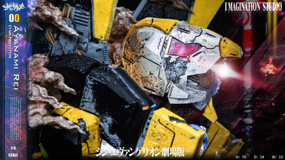 Neon Genesis Evangelion Imagination Studio Soryu Asuka Langley & Ayanami Rei Resin Statue