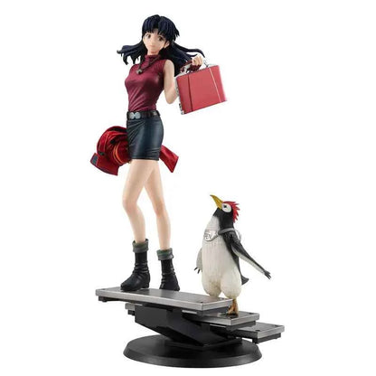 Neon Genesis Evangelion MegaHouse GALS Series Rebuild of Evangelion Misato Katsuragi & Penpen Licensed PVC Figure
