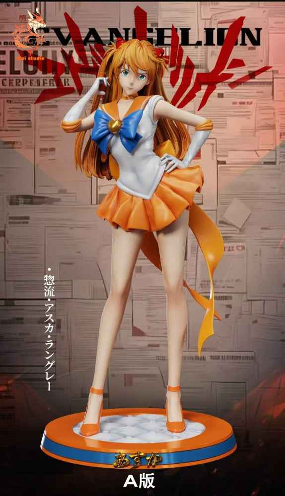 Neon Genesis Evangelion Mei Studio Soryu Asuka Langley Cosplay Sailor Moon Mina Aino Venus Resin Statue