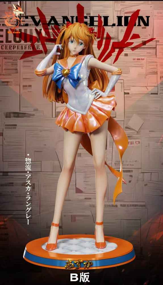 Neon Genesis Evangelion Mei Studio Soryu Asuka Langley Cosplay Sailor Moon Mina Aino Venus Resin Statue