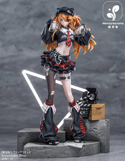 Neon Genesis Evangelion Meng Ya Xiang Studio Soryu Asuka Langley & Ayanami Rei Resin Statue