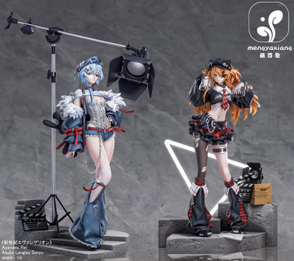 Neon Genesis Evangelion Meng Ya Xiang Studio Soryu Asuka Langley & Ayanami Rei Resin Statue