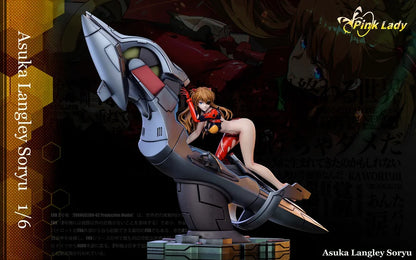 Neon Genesis Evangelion Pink Lady Studio Soryu Asuka Langley & Ayanami Rei Resin Statue