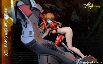 Neon Genesis Evangelion Pink Lady Studio Soryu Asuka Langley & Ayanami Rei Resin Statue