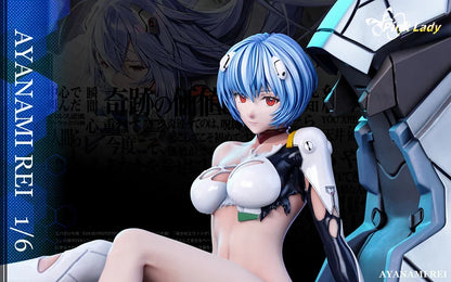 Neon Genesis Evangelion Pink Lady Studio Soryu Asuka Langley & Ayanami Rei Resin Statue