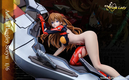 Neon Genesis Evangelion Pink Lady Studio Soryu Asuka Langley & Ayanami Rei Resin Statue