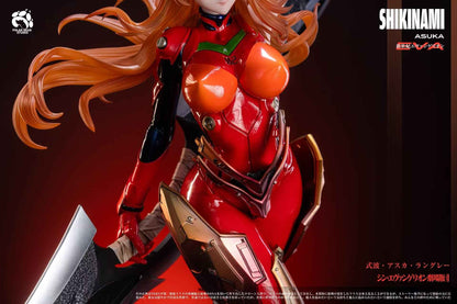 Neon Genesis Evangelion Polar Bear & KOD Studio Soryu Asuka Langley 1/4 Resin Statue