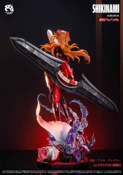 Neon Genesis Evangelion Polar Bear & KOD Studio Soryu Asuka Langley 1/4 Resin Statue