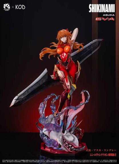 Neon Genesis Evangelion Polar Bear & KOD Studio Soryu Asuka Langley 1/4 Resin Statue