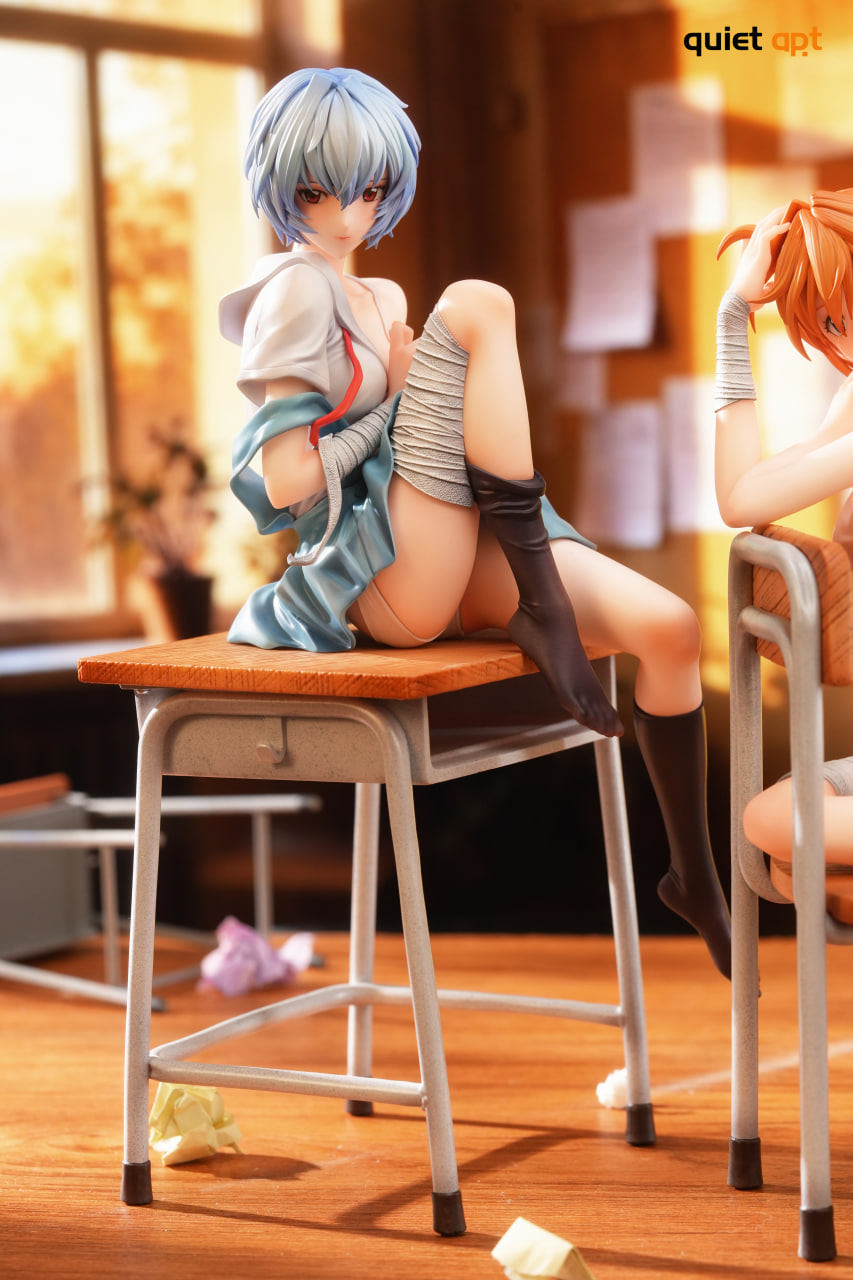 Neon Genesis Evangelion QuietArt Studio Ayanami Rei & Soryu Asuka Langley 1/6 Resin Statue