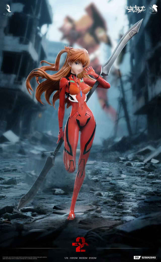 Neon Genesis Evangelion SL Studio Asuka Langley Sohryu Plugsuit Resin Statue