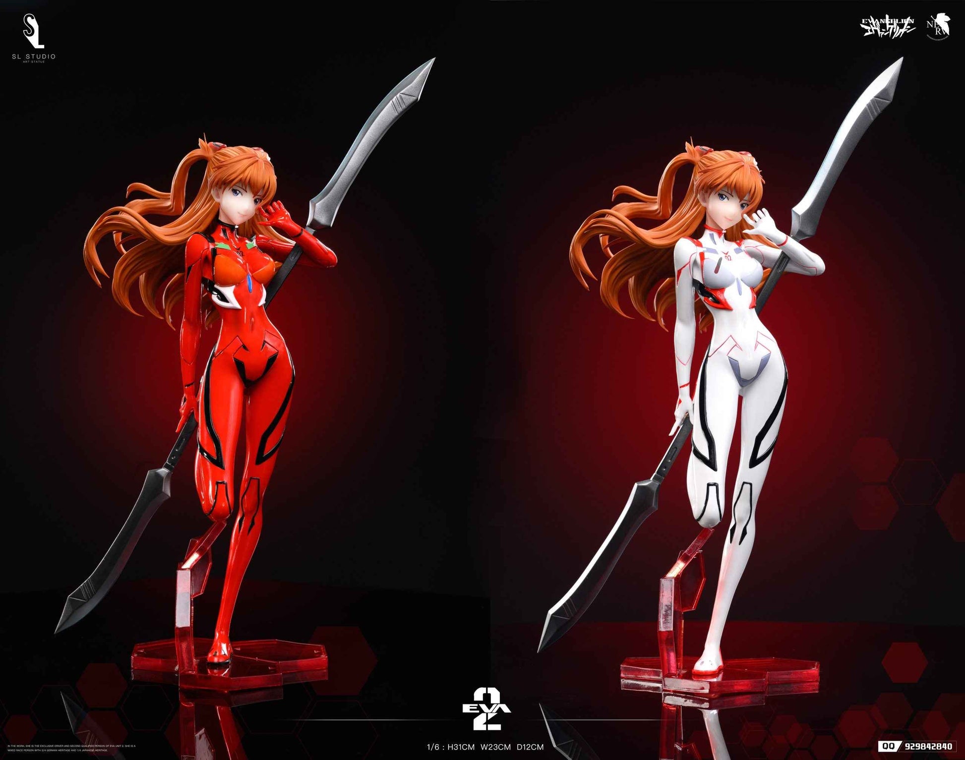 Neon Genesis Evangelion SL Studio Asuka Langley Sohryu Plugsuit Resin Statue