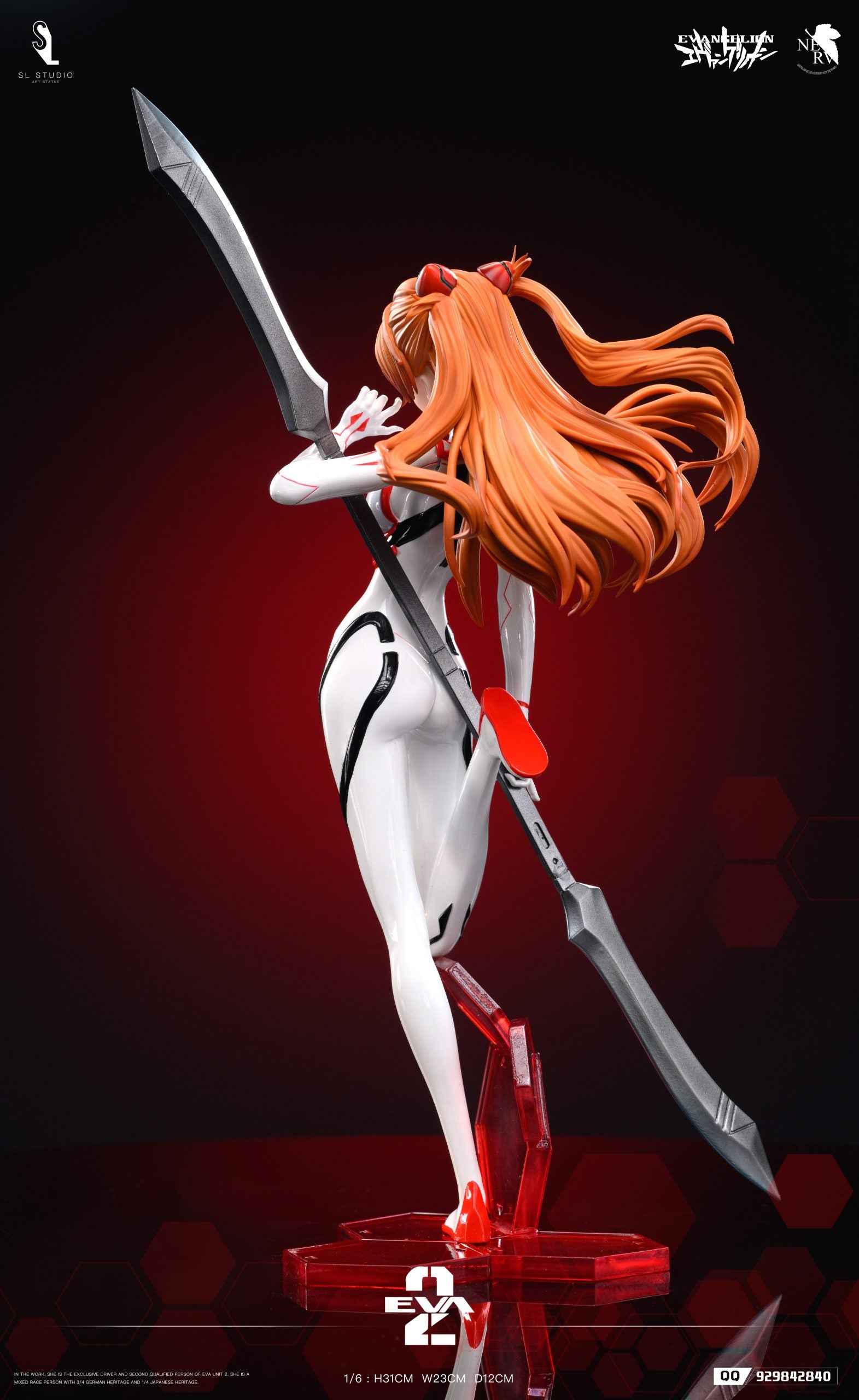 Neon Genesis Evangelion SL Studio Asuka Langley Sohryu Plugsuit Resin Statue