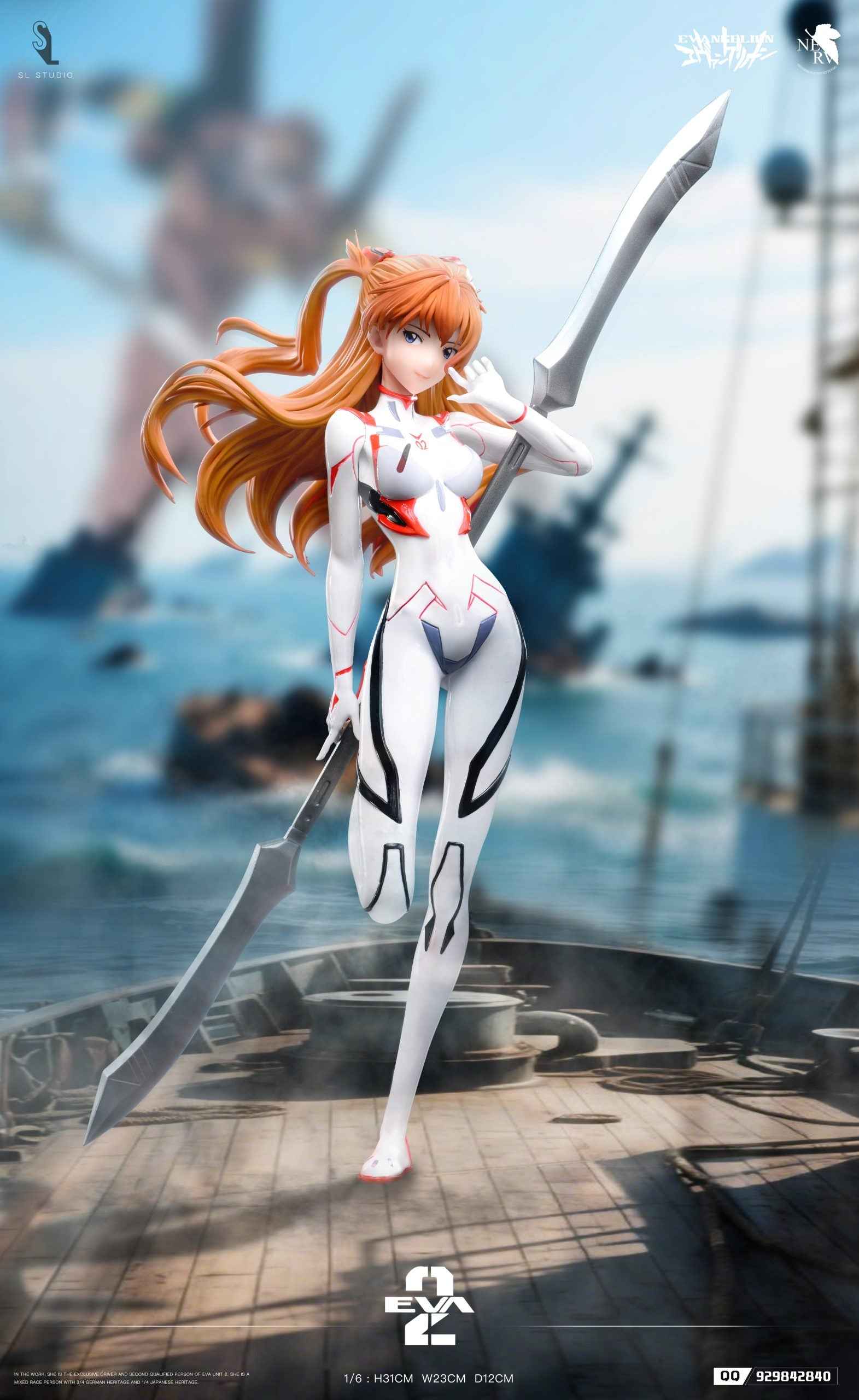 Neon Genesis Evangelion SL Studio Asuka Langley Sohryu Plugsuit Resin Statue