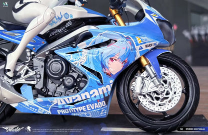 Neon Genesis Evangelion SX Studio Motorcycle Girl Ayanami Rei Resin Statue