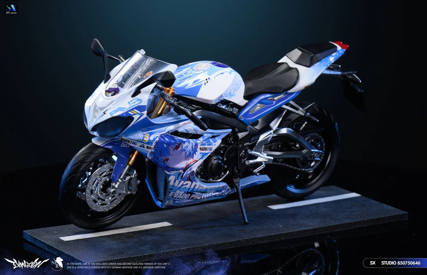 Neon Genesis Evangelion SX Studio Motorcycle Girl Ayanami Rei Resin Statue