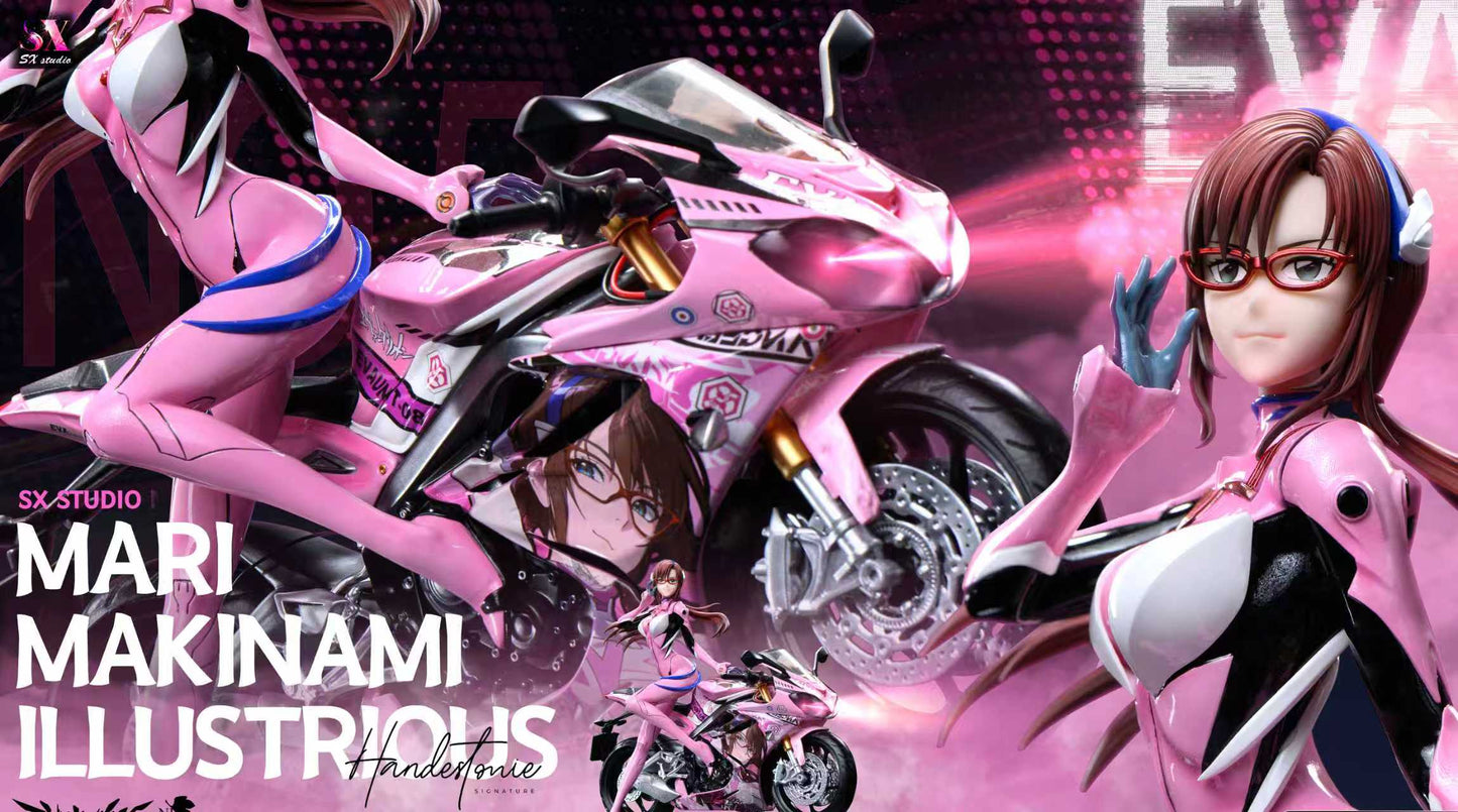 Neon Genesis Evangelion SX Studio Motorcycle Girl Mari Makinami Illustrious 1/6 Resin Statue