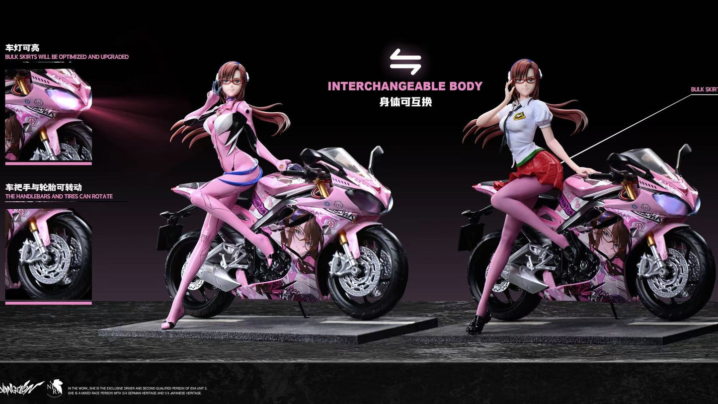 Neon Genesis Evangelion SX Studio Motorcycle Girl Mari Makinami Illustrious 1/6 Resin Statue