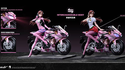 Neon Genesis Evangelion SX Studio Motorcycle Girl Mari Makinami Illustrious 1/6 Resin Statue