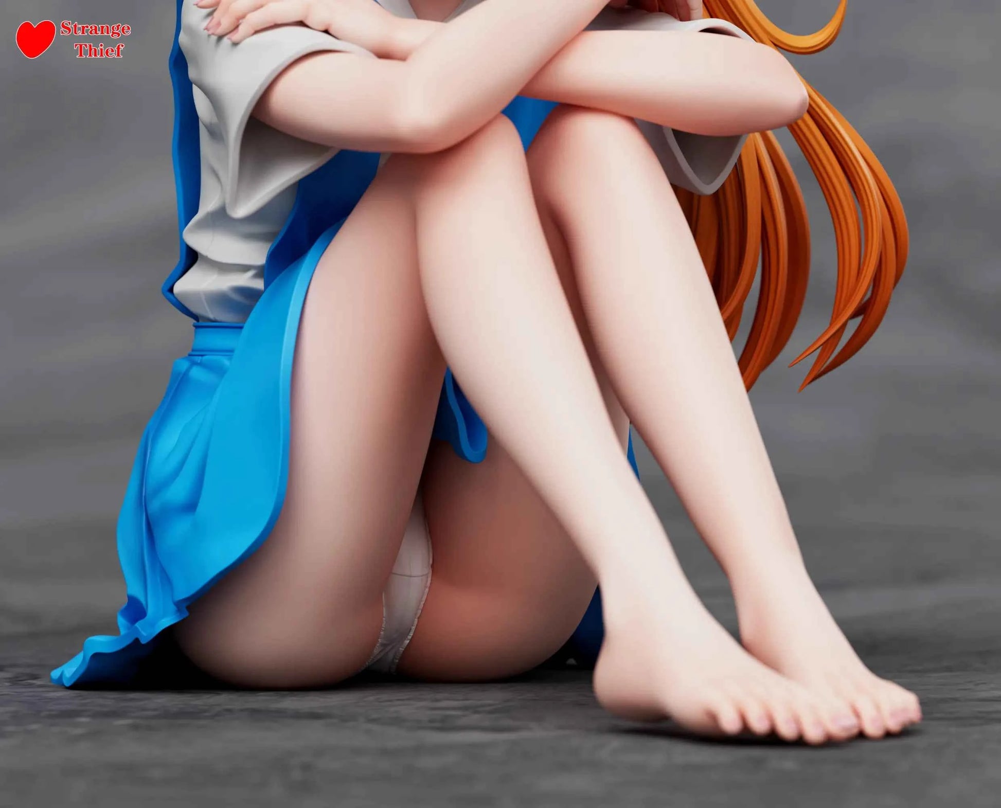Neon Genesis Evangelion Strange Thief Studio School Uniform Soryu Asuka Langley & Ayanami Rei Resin Statue