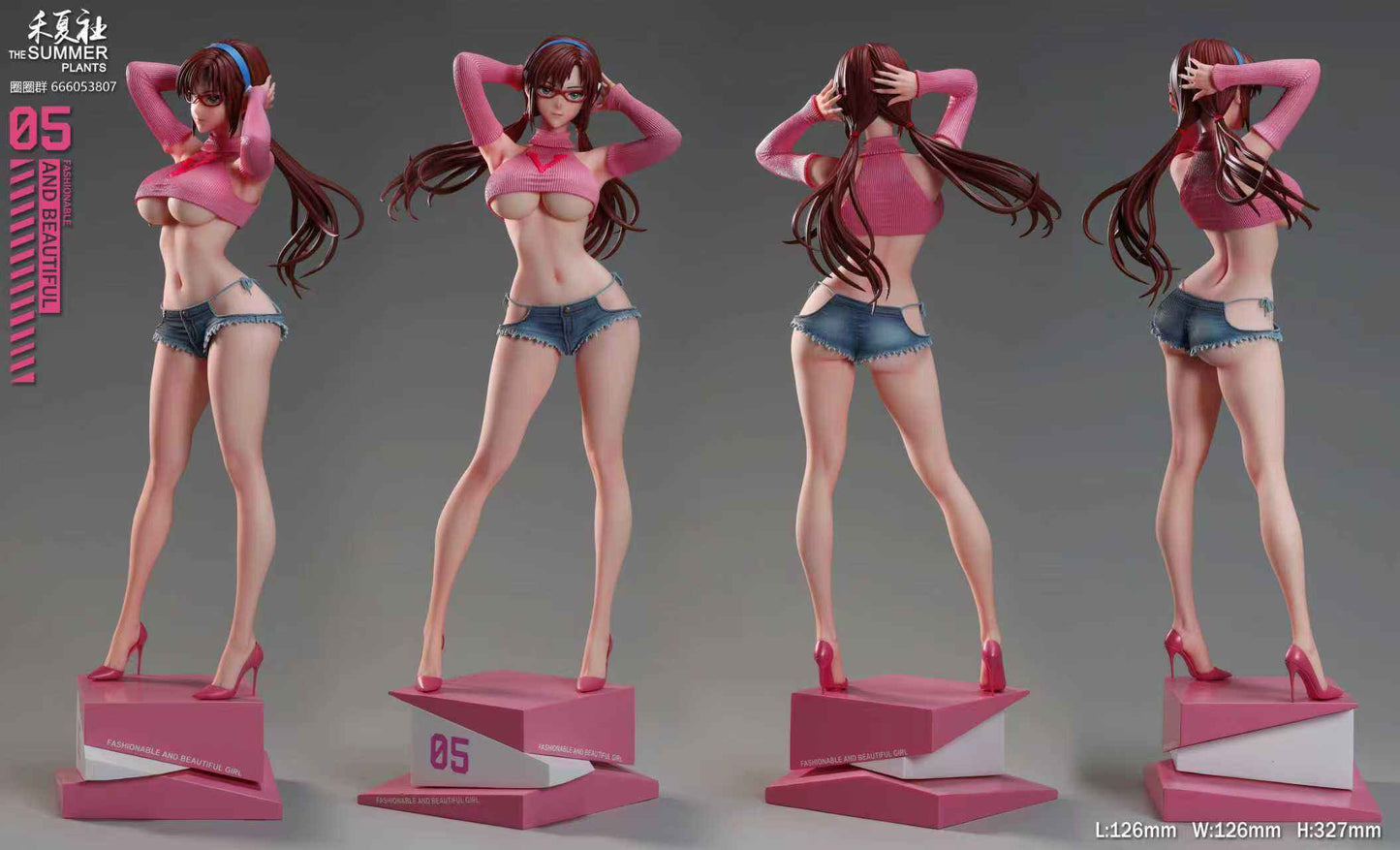 Neon Genesis Evangelion The Summer Plants Studio Mari Makinami Illustrious Resin Statue (PayPal Fees and Shipping Costs Included)