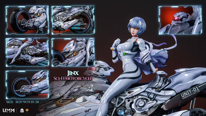 Neon Genesis Evangelion DT Studio Sci-Fi Motorcycle Ayanami Rei Resin Statue
