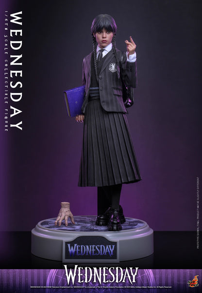Netflix Series Wednesday Hot Toys Nevermore Academy Outfit Wednesday TMS135 Licensed Action Figure