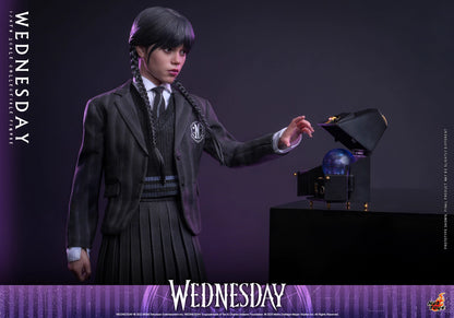 Netflix Series Wednesday Hot Toys Nevermore Academy Outfit Wednesday TMS135 Licensed Action Figure