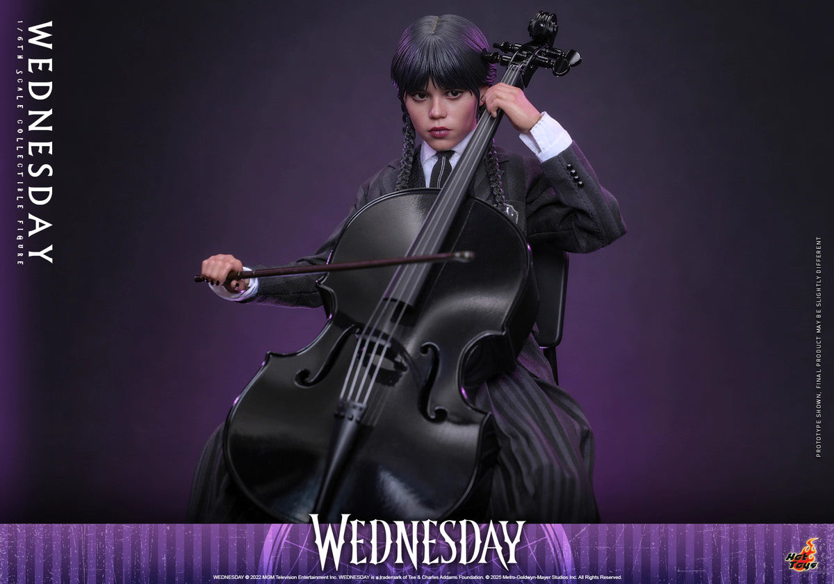 Netflix Series Wednesday Hot Toys Nevermore Academy Outfit Wednesday TMS135 Licensed Action Figure