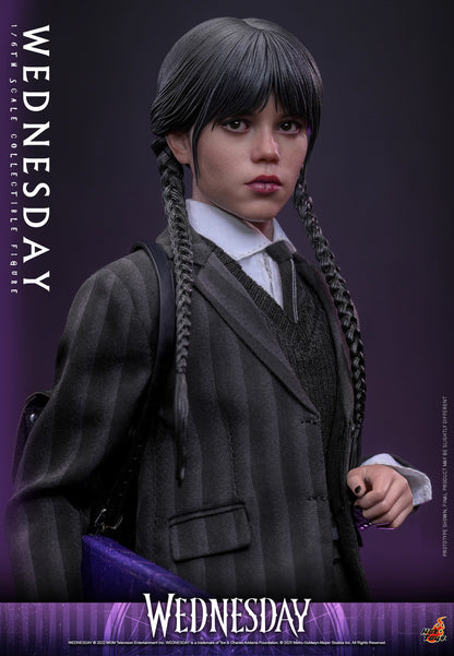Netflix Series Wednesday Hot Toys Nevermore Academy Outfit Wednesday TMS135 Licensed Action Figure
