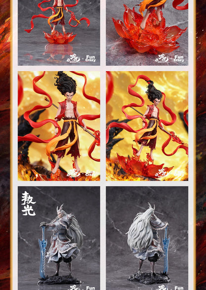 Nezha FunCrazy Nezha & Spirit Pearl & Young Nezha & Ao Bing & Shen Gongbao & Taiyi Zhenren & Ao Guang & Six-Armed Nezha Set Licensed PVC Figure