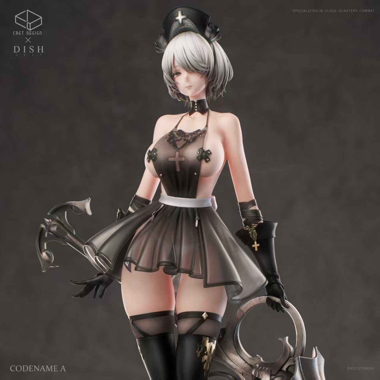 NieR:Automata Cast Design & Dish Studio YoRHa No.2 2B 1/4 Resin Statue (PayPal Fees and Shipping Costs Included)