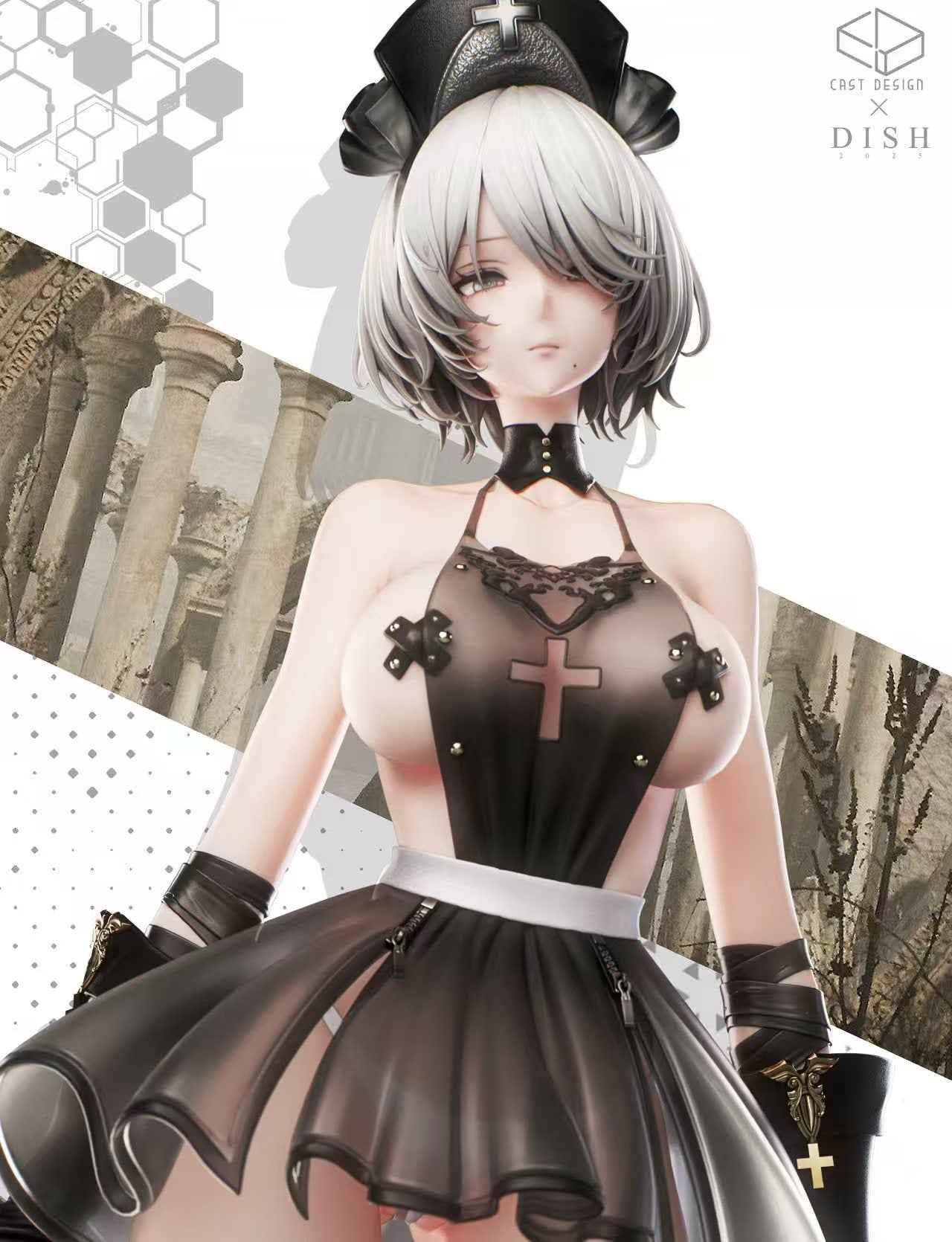 NieR:Automata Cast Design & Dish Studio YoRHa No.2 2B 1/4 Resin Statue (PayPal Fees and Shipping Costs Included)