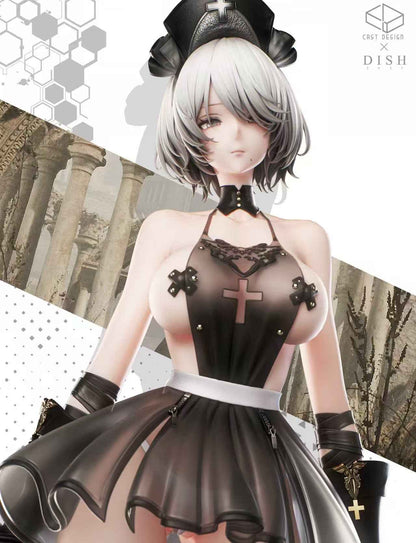 NieR:Automata Cast Design & Dish Studio YoRHa No.2 2B 1/4 Resin Statue (PayPal Fees and Shipping Costs Included)
