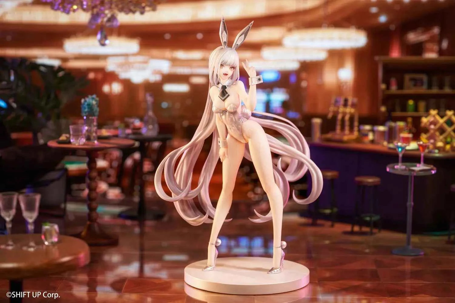 Nikke: Goddess of Victory Hobby Sakura Blanc White Rabbit & Noir Black Rabbit 1/10 Licensed PVC Figure
