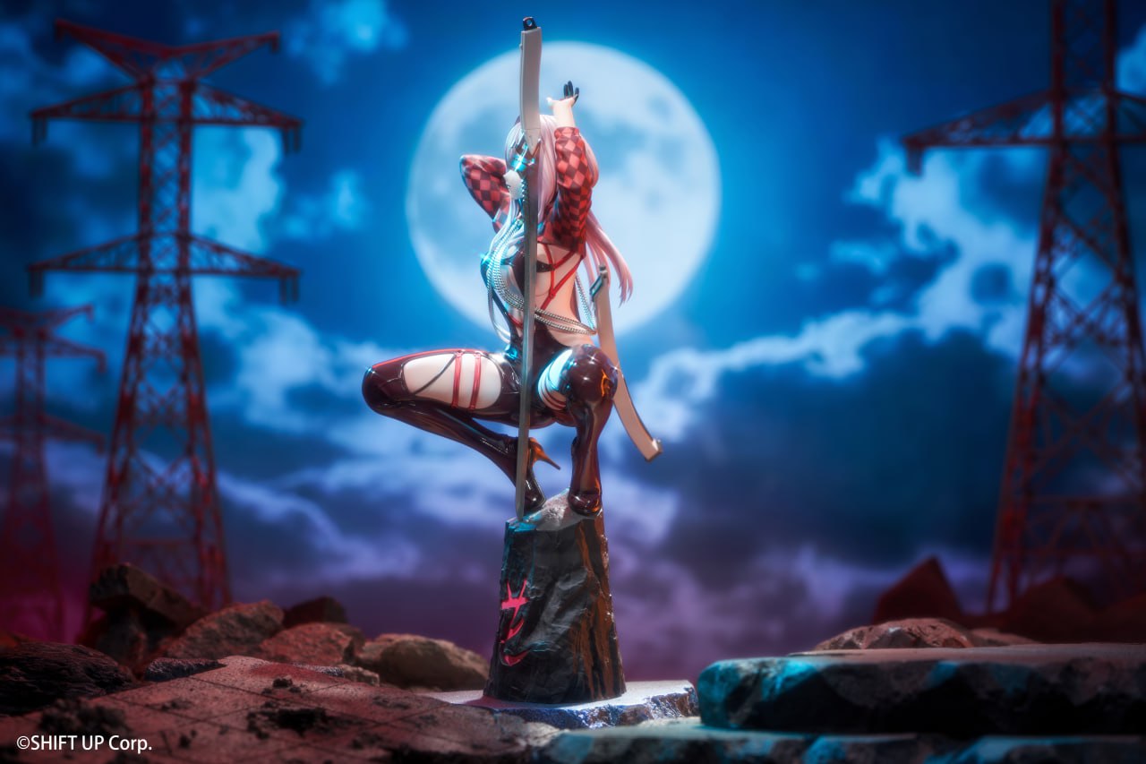 Nikke: Goddess of Victory Hobby Sakura Scarlet Black Shadow Licensed PVC Figure