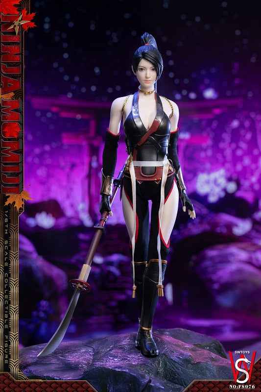 Ninja Gaide SWTOYS Studio Ninja Momiji FS076 Black-Red Leaf Action Figure (3rd party)