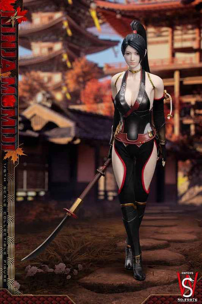 Ninja Gaide SWTOYS Studio Ninja Momiji FS076 Black-Red Leaf Action Figure (3rd party)