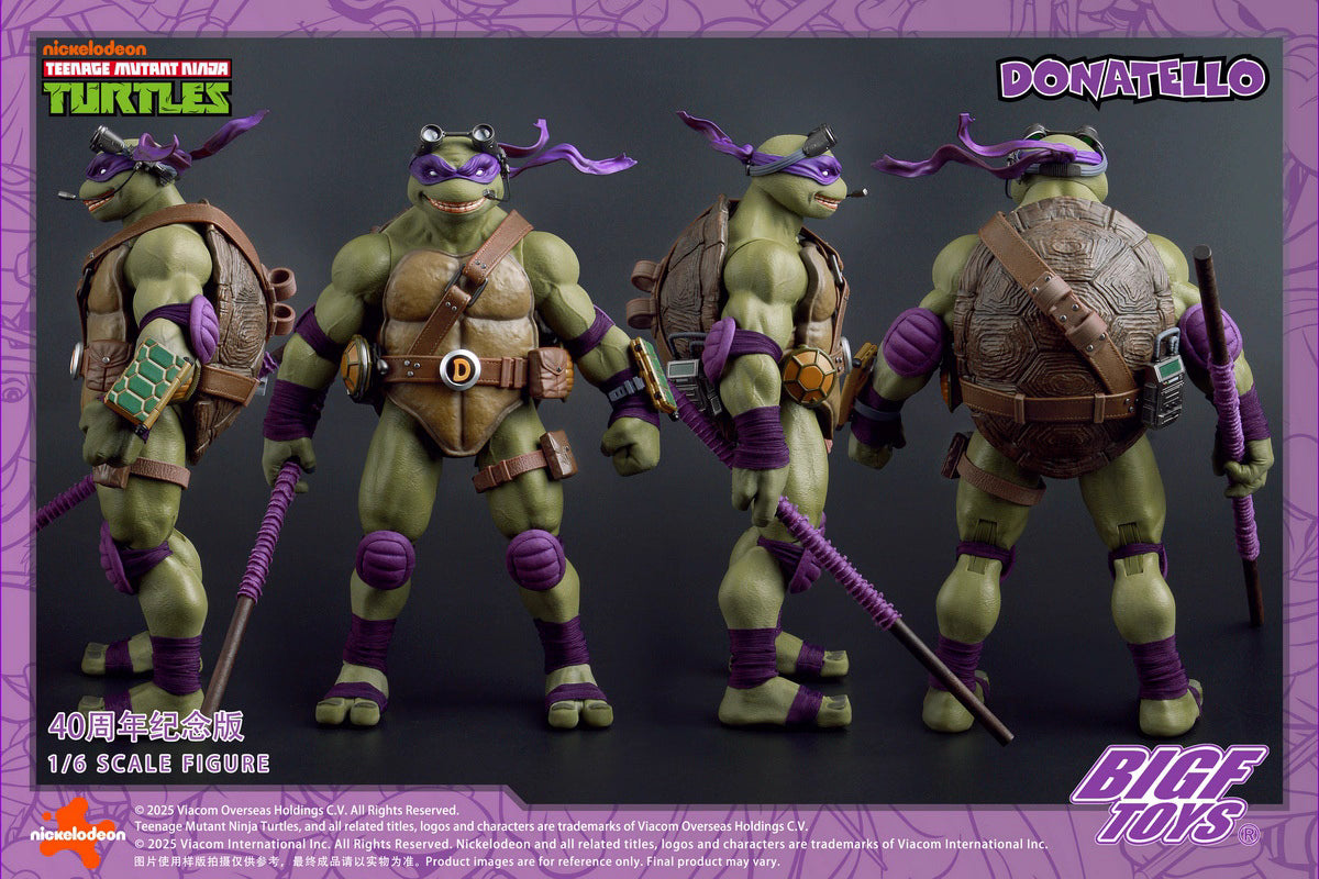 Ninja Turtles BIGFTOYS Donatello 40th Anniversary BIGF-003 Licensed Action Figure